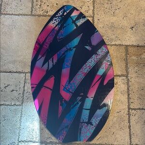 Vibrant Abstract Skimboard
